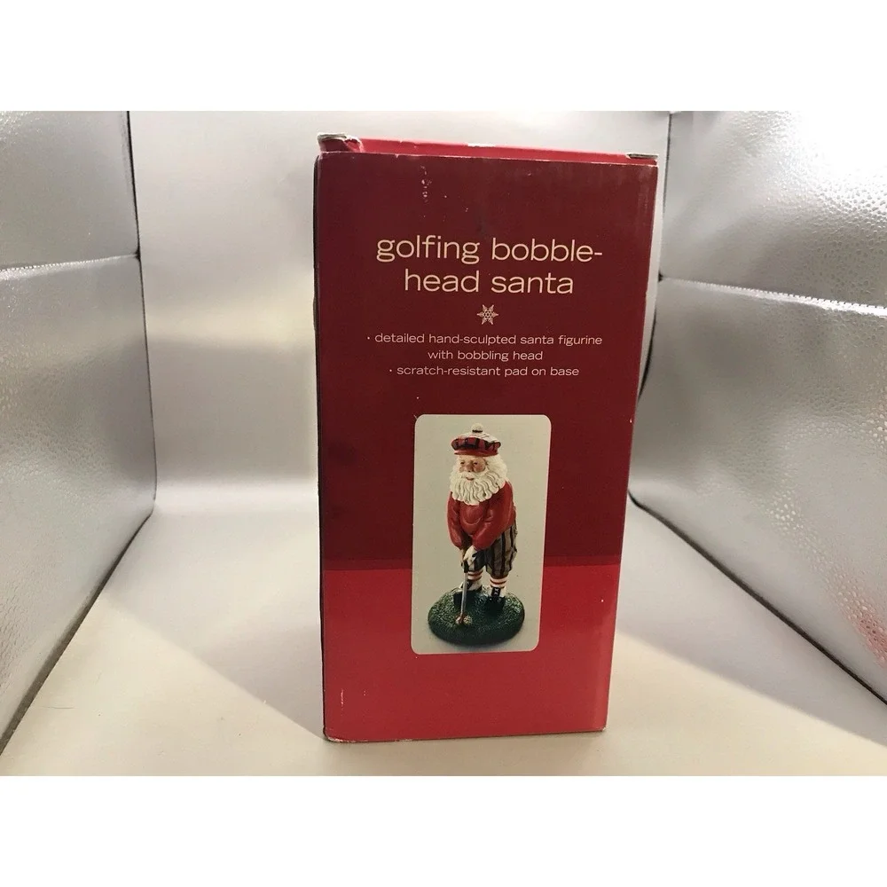 Golfing‎ Bobblehead Santa NIB